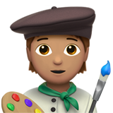 艺术家：中等肤色emoji素材一 160x160像素