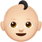 婴儿：浅肤色emoji素材一 160x160像素