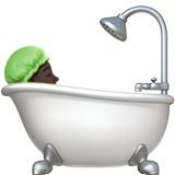 洗澡者：深色肤色emoji素材一 160x160像素