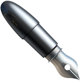 黑色笔尖emoji素材一 160x160像素