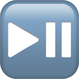 播放或暂停按钮emoji素材一 160x160像素