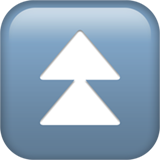 快速向上按钮emoji素材一 160x160像素