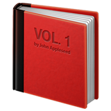 合起来的书emoji素材一 160x160像素