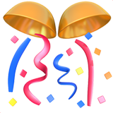 五彩纸屑球emoji素材一 160x160像素