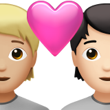 情侣: 成人成人中等-浅肤色较浅肤色emoji素材一 160x160像素