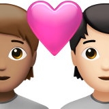 情侣: 成人成人中等肤色较浅肤色emoji素材一 160x160像素