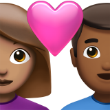 情侣: 女人男人中等肤色中等-深肤色emoji素材一 160x160像素