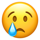 哭泣的脸emoji素材一 160x160像素