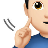 聋人：浅肤色emoji素材一 160x160像素