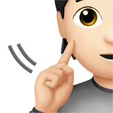 聋人：浅肤色emoji素材一 160x160像素