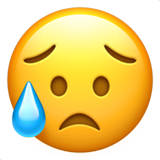 愁眉苦脸的脸emoji素材一 160x160像素