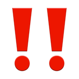 双感叹号emoji素材一 160x160像素