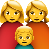 家庭：女人，女人，男孩emoji素材一 160x160像素
