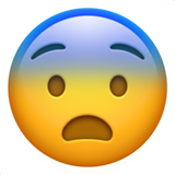 恐惧的脸emoji素材一 160x160像素