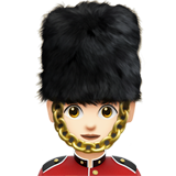 女警卫：浅肤色emoji素材一 160x160像素