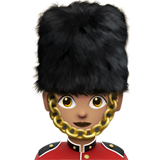 女警卫：中等肤色emoji素材一 160x160像素