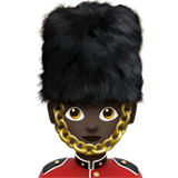 女警卫：深色肤色emoji素材一 160x160像素