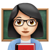 女老师：浅肤色emoji素材一 160x160像素