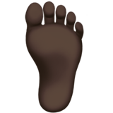 脚：深色肤色emoji素材一 160x160像素