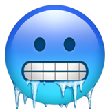 冰冷的脸emoji素材一 160x160像素