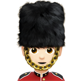 警卫：浅肤色emoji素材一 160x160像素