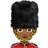 警卫：中等深色肤色emoji素材一 160x160像素