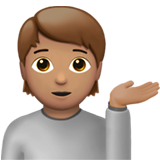 单手举起的人：中等肤色emoji素材一 160x160像素