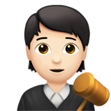 法官：肤色浅emoji素材一 160x160像素