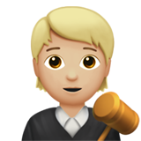 法官：中浅肤色emoji素材一 160x160像素