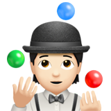 玩杂耍的人:浅肤色emoji素材一 160x160像素