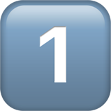 键帽数字1emoji素材一 160x160像素