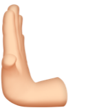 向左推: 较浅肤色emoji素材一 160x160像素