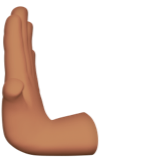 向左推: 中等肤色emoji素材一 160x160像素