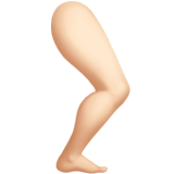 腿部:浅肤色emoji素材一 160x160像素
