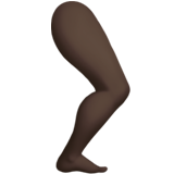 腿：深色肤色emoji素材一 160x160像素