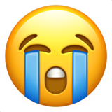 大哭的脸emoji素材一 160x160像素