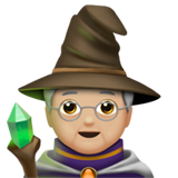 法师：中等浅肤色emoji素材一 160x160像素