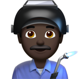 工厂男人：深色肤色emoji素材一 160x160像素