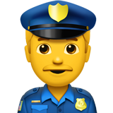 男警官emoji素材一 160x160像素