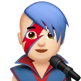 男歌手：浅肤色emoji素材一 160x160像素