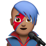 男歌手：中等肤色emoji素材一 160x160像素