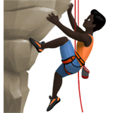 爬人：深色肤色emoji素材一 160x160像素