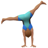 侧手翻的男人：中等肤色emoji素材一 160x160像素