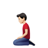 跪男：浅肤色emoji素材一 160x160像素