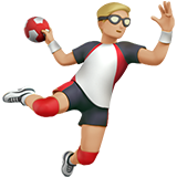 玩手球的男人：中浅肤色emoji素材一 160x160像素