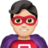 男超人：浅肤色emoji素材一 160x160像素