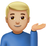 单手举起的男人：中等浅肤色emoji素材一 160x160像素
