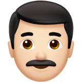 男士：浅肤色emoji素材一 160x160像素