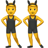 有兔子耳朵的男人emoji素材一 160x160像素