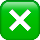 十字标记按钮emoji素材一 160x160像素